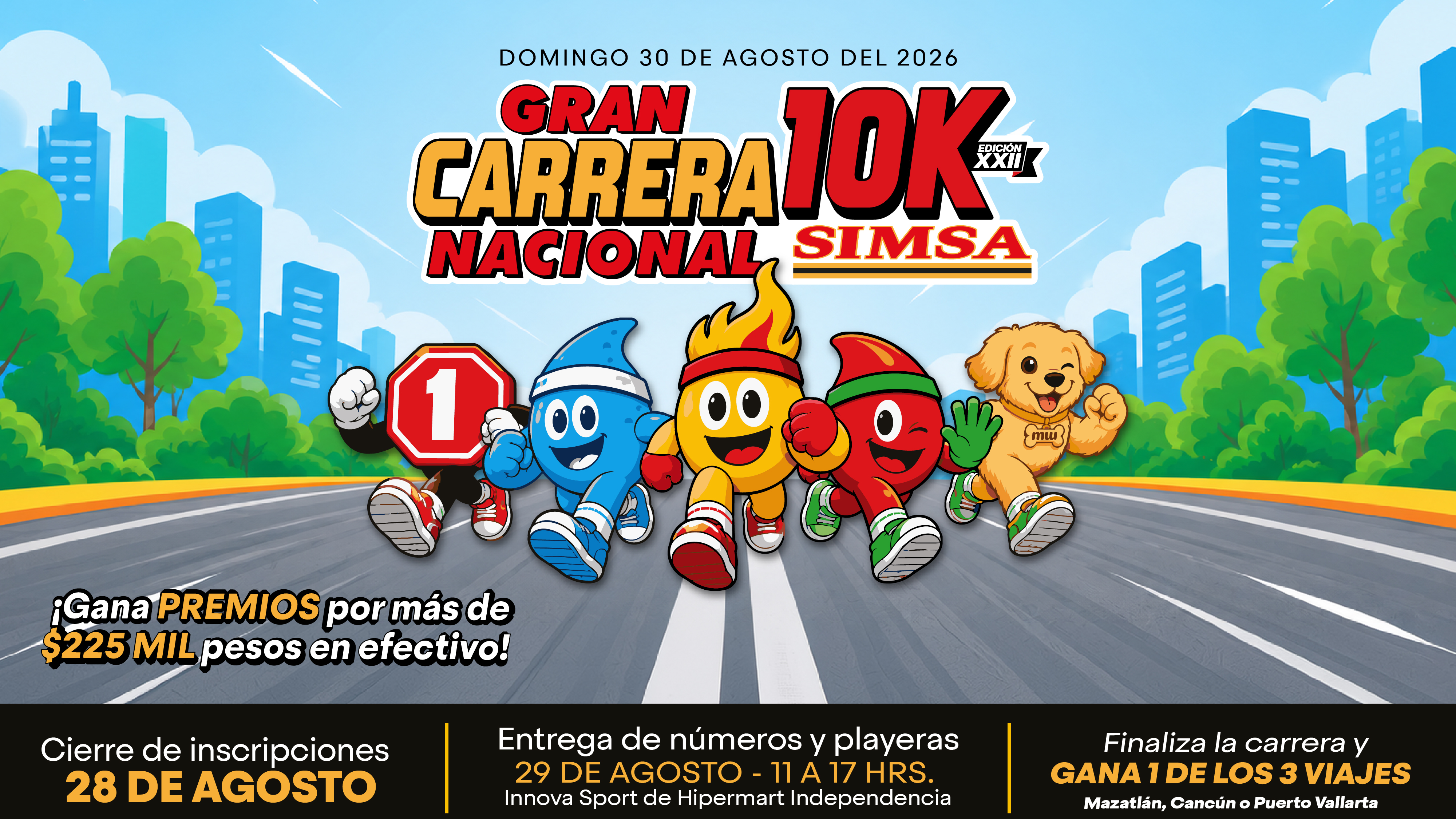 Gran carrera nacional 10K, gana un auto